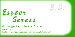 eszter seress business card